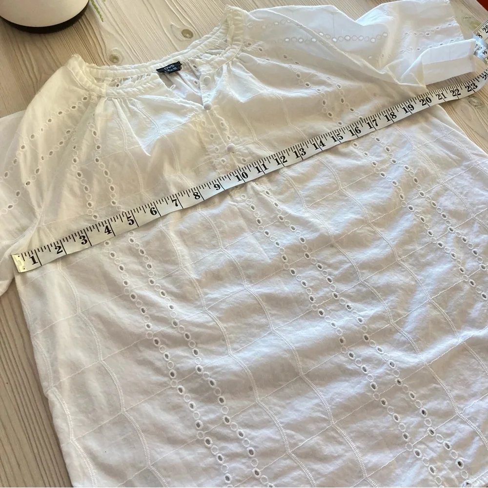 OVS Eyelet Cotton Blouse size 4 - Picture 3 of 6